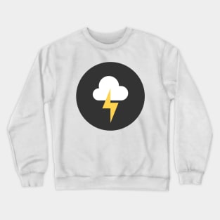 storm cloud icon. Vector illustration. Crewneck Sweatshirt